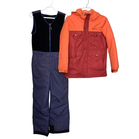 Arctix | Limitless Fleece Top Bib Overalls & Slalom Insulated Jacket Youth Large - Picture 1 of 11